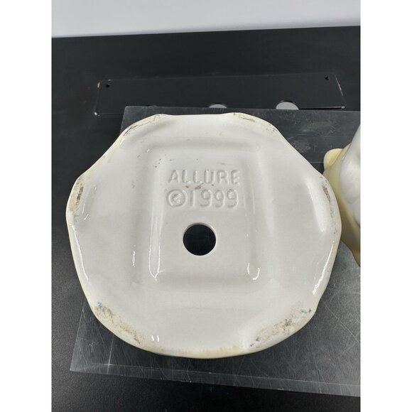 New Vintage 1999 Ceramic White Cat Soap Pump Soap Dispenser w/Base (H-1) - Picture 7 of 10